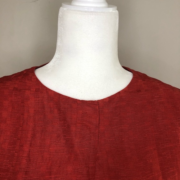 Eileen Fisher Silk and Linen Long Sleeve Duster - Picture 5 of 8